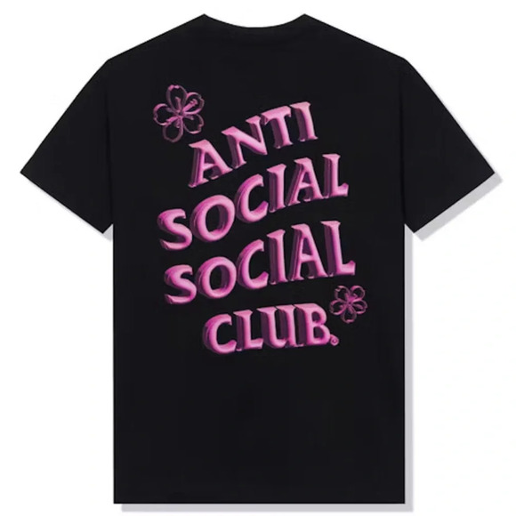 Anti Social Social Club Other - NWT Anti Social Social Club ASSC Coral Crush T-shirt Black Pink Small